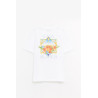 CASABLANCA WHITE FLOWER COURT ICON FLOWER COURT ICON T SHIRT